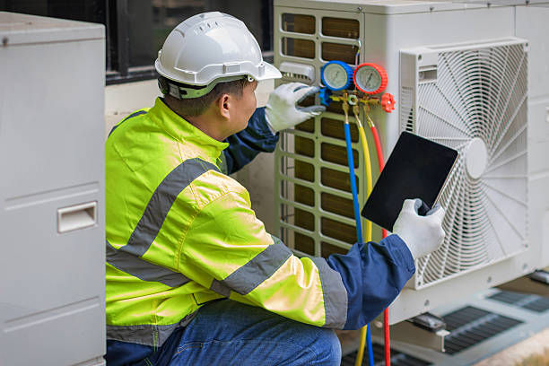 Professional Hvac technician working in Millington, NJ